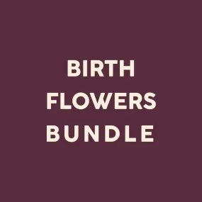 Superior Item Birth Flower Necklace Charm Bundle