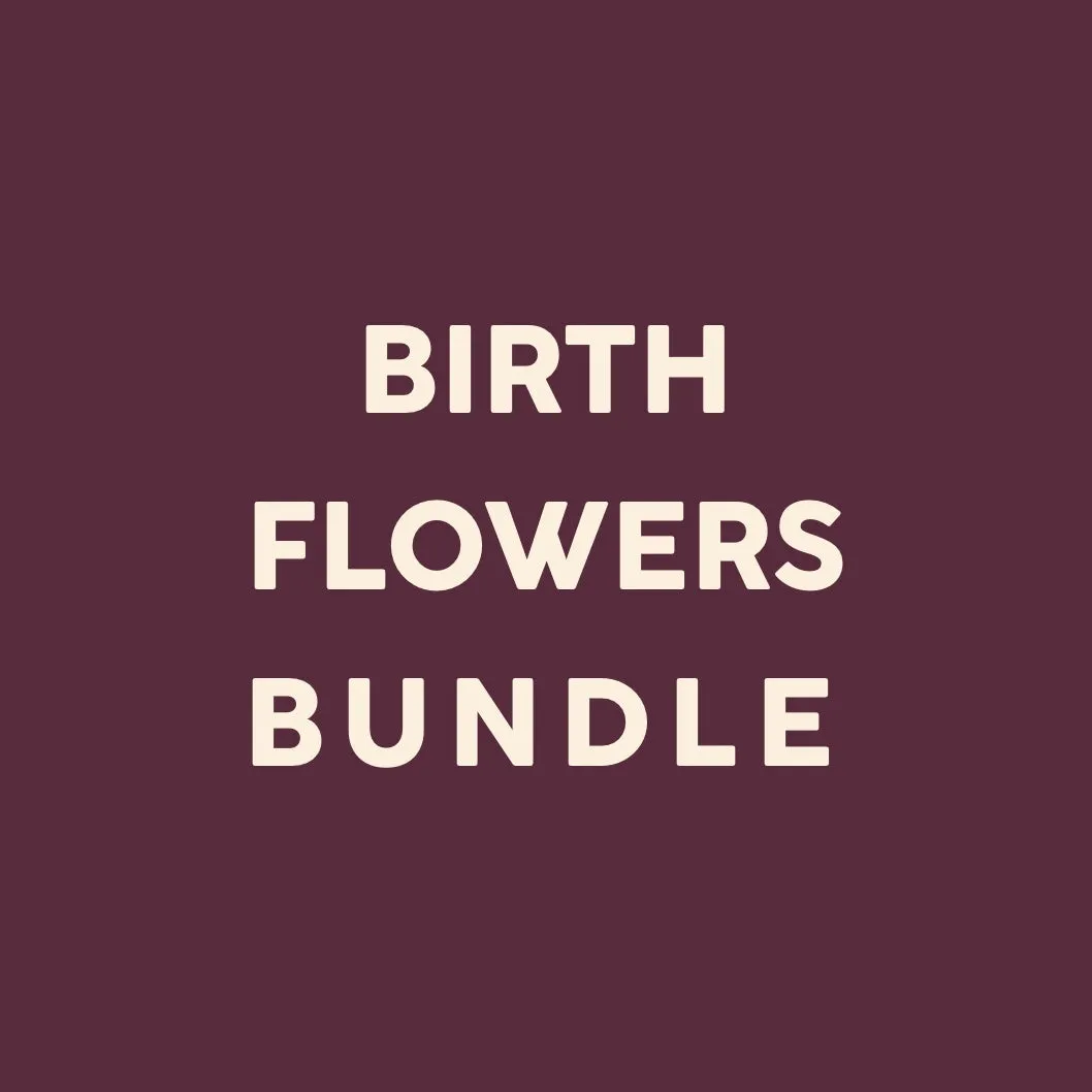 Superior Item Birth Flower Necklace Charm Bundle