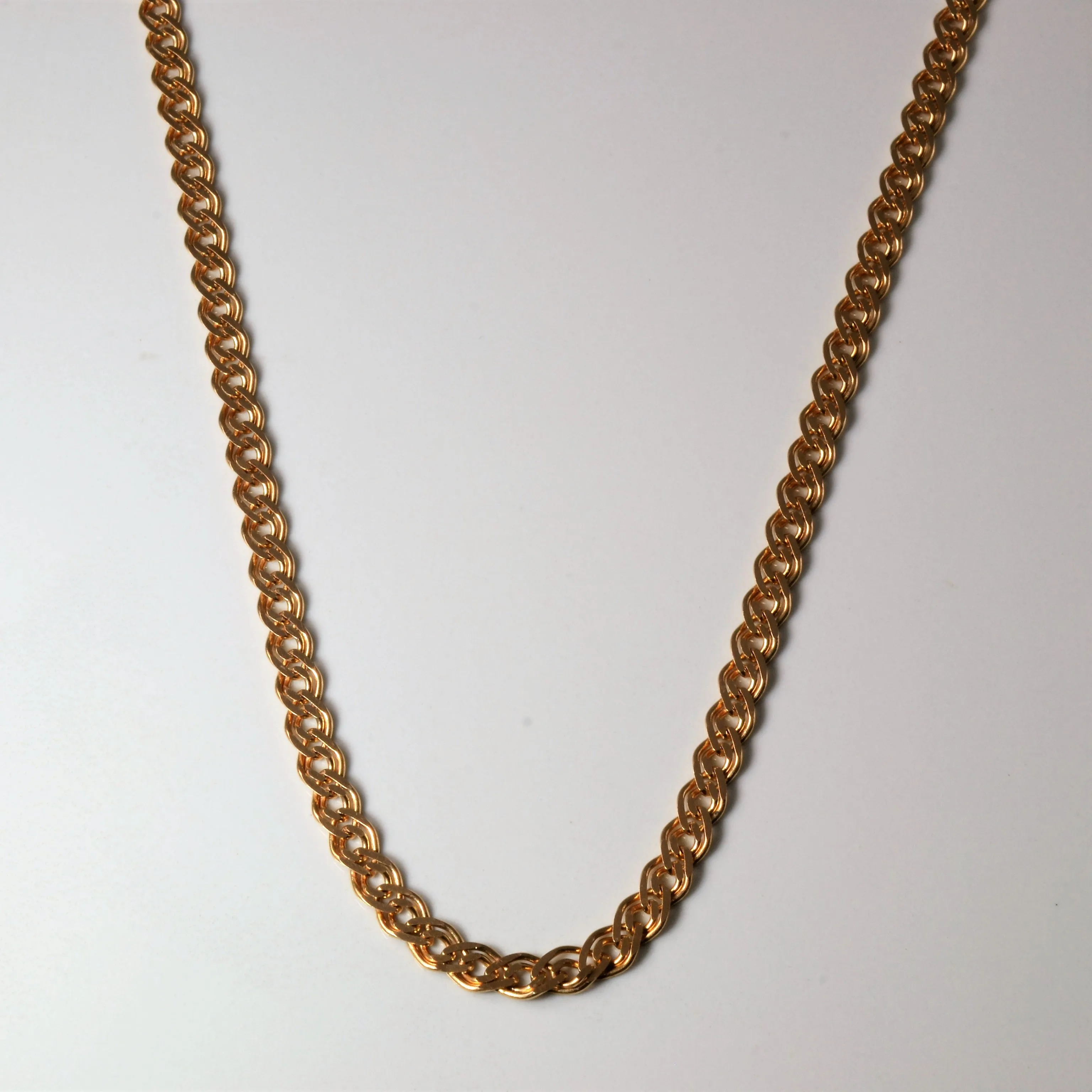 Delicate Vibe 14k Rose Gold Parallel Chain | 22" |