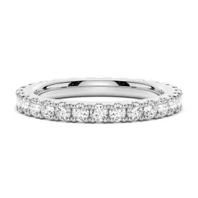 French Pave Round Cut Moissanite Eternity Band Sparkling Product