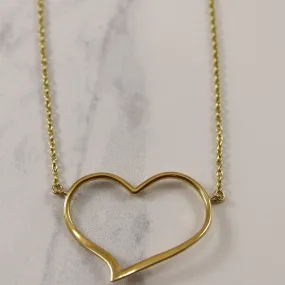 Unique Piece Floating Heart Necklace |