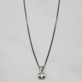 Precious Treasures Diamond Pendant & Necklace | 0.15ct | 17" |