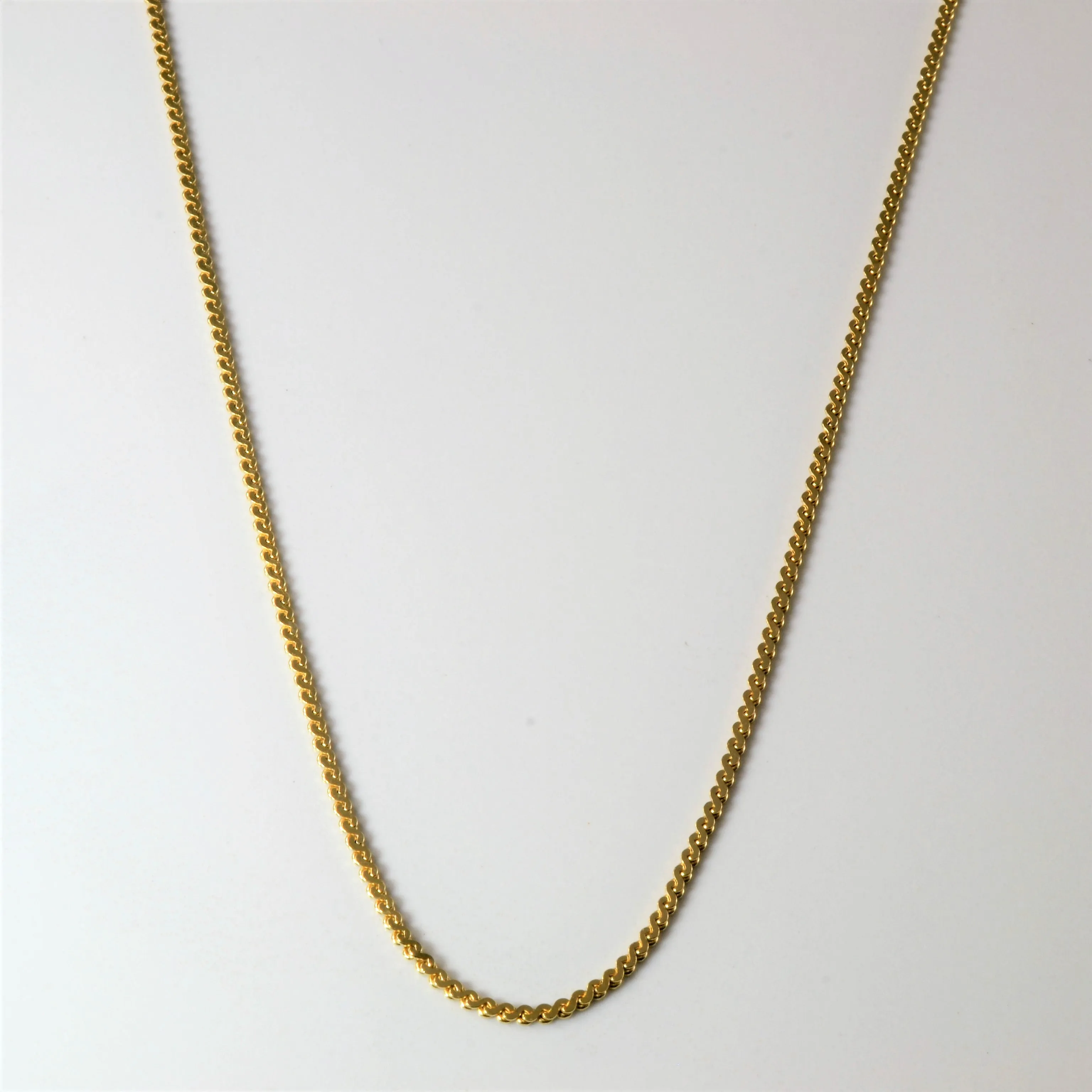 10k Yellow Gold Serpentine Chain | 30" | Distinct Edge