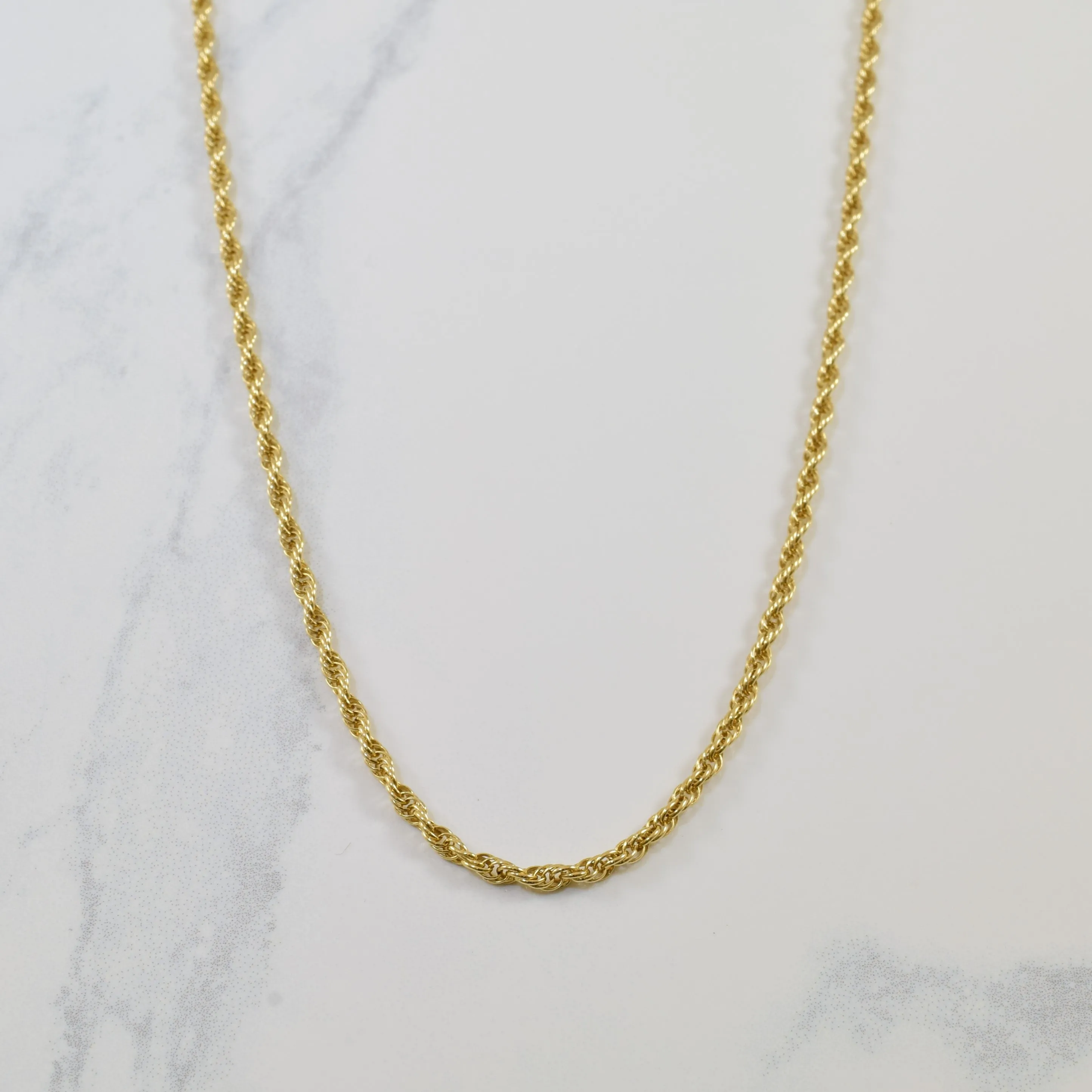 Polished Mood 14k Yellow Gold Rope Chain | 26" |