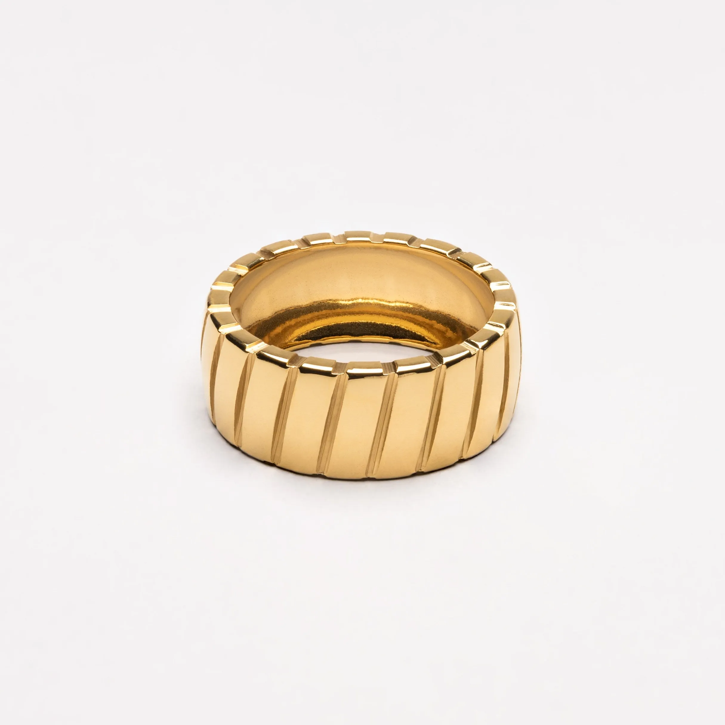 Polished Detail Trendy Symbol Bold Ring