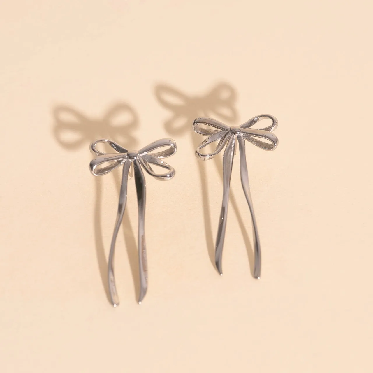 Bowknot Stud Earrings Durable Design