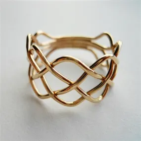Unbendable Piece Braid Ring