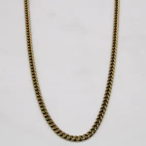 Classic Vibe 10k Yellow Gold Cuban Link Chain | 21" |