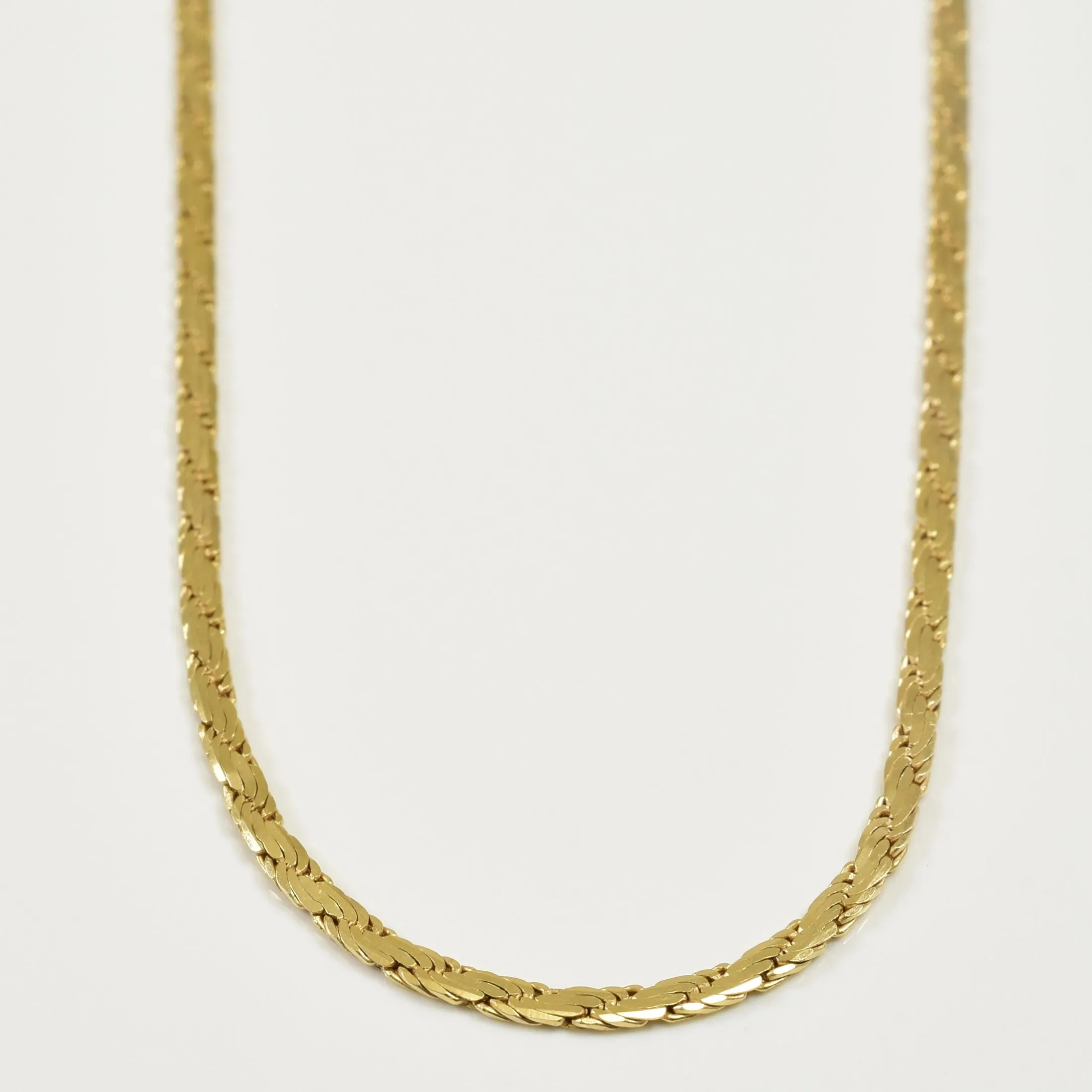 High-Quality Piece 10k Yellow Gold Fancy Chain | 17.50" |