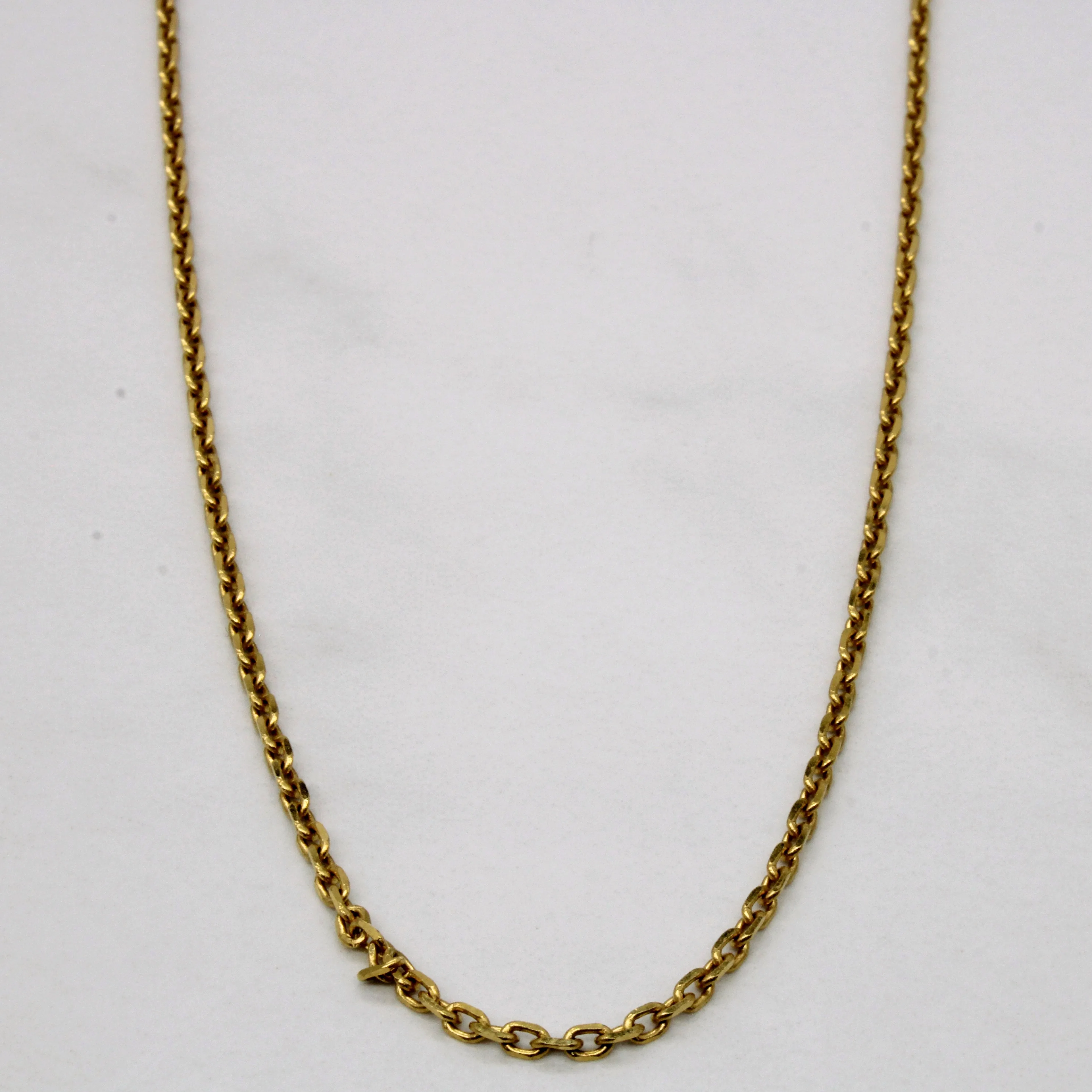 22k Yellow Gold Oval Link Chain | 20" | Masculine Bold