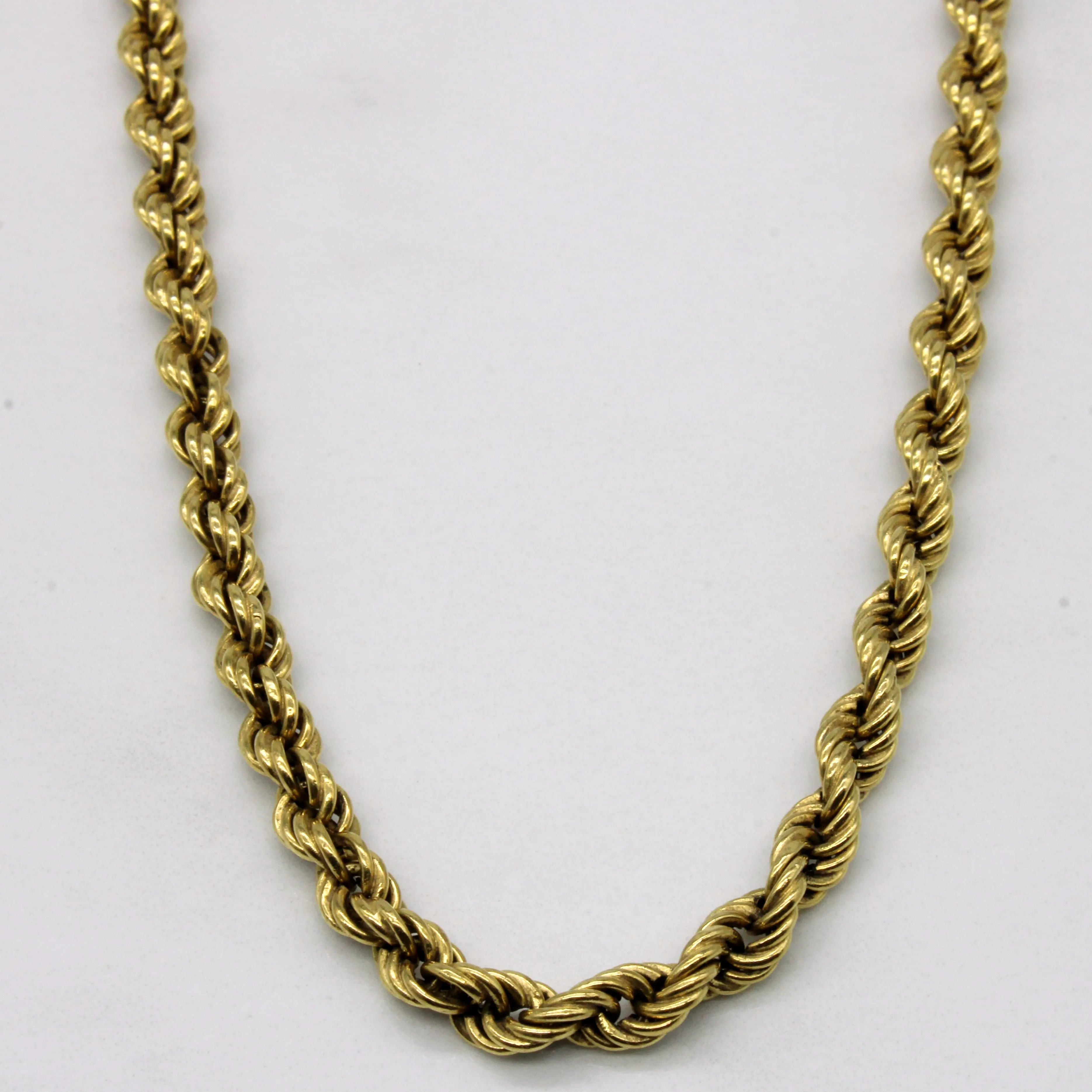 Dinner Party 18k Yellow Gold Rope Chain | 24" |
