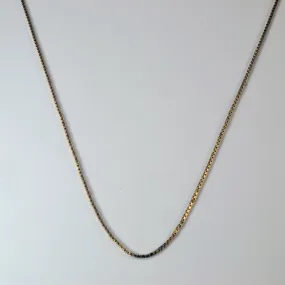 Weekend Vibe 10k Yellow Gold Box Chain | 18" |
