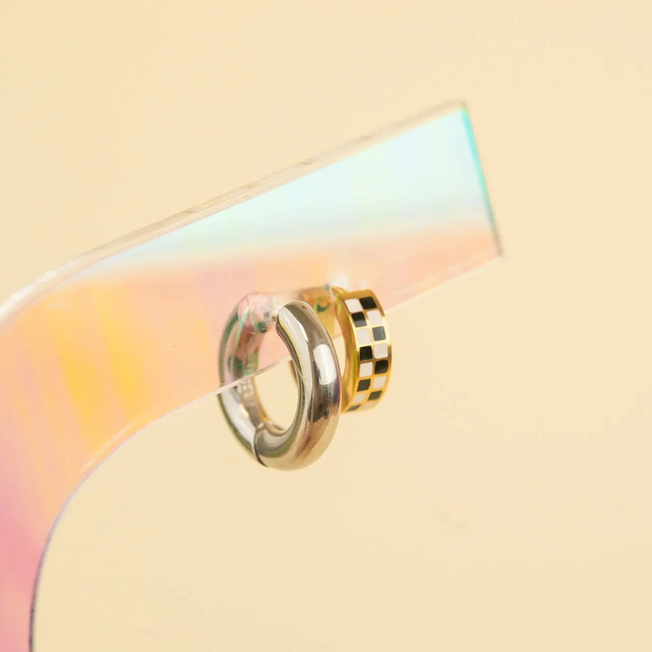 Checkered Chunky Stack Pack (2 Pack) Elegant Style