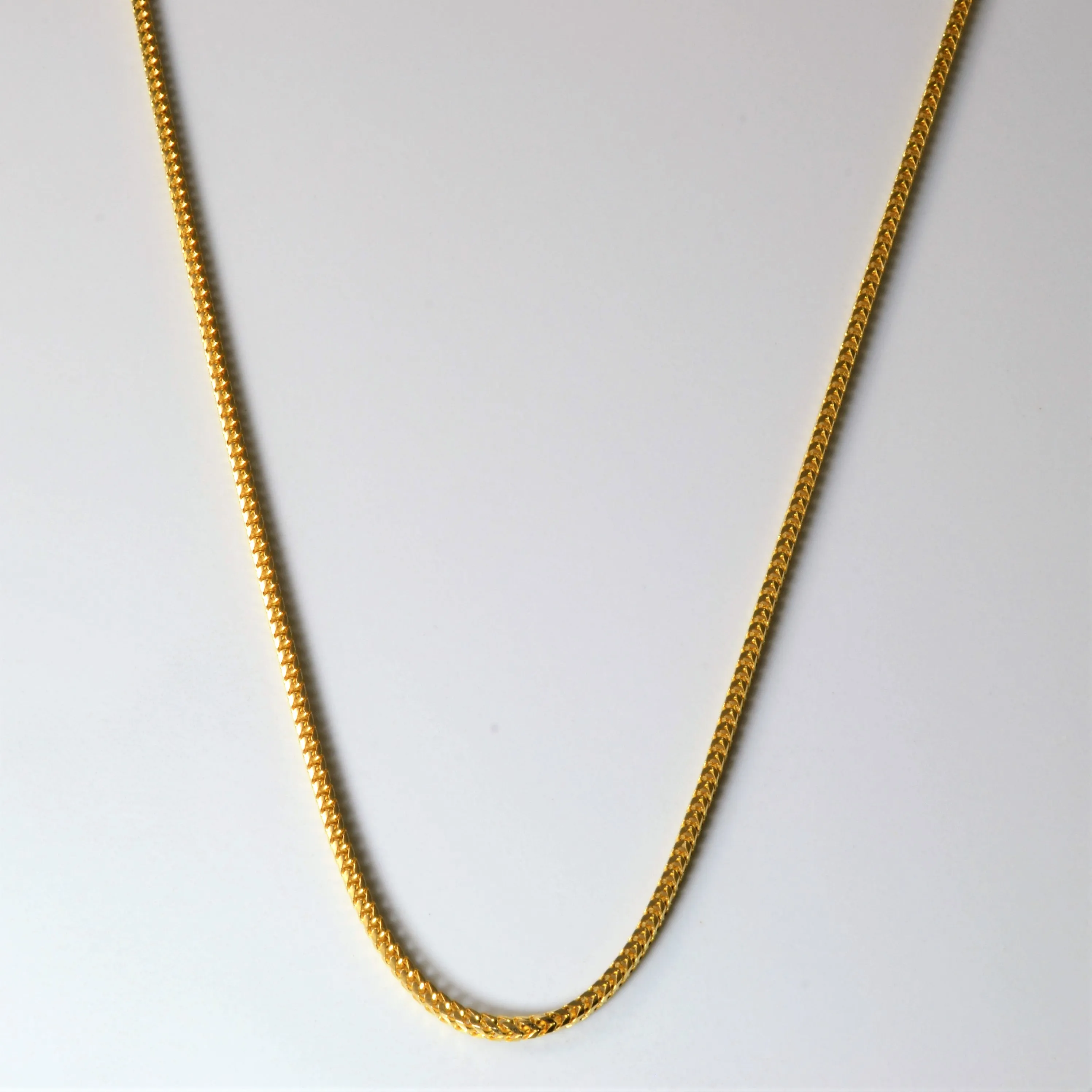 Gleaming Finish 14k Yellow Gold Wheat Chain | 30" |