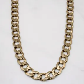 10k Yellow Gold Curb Link Chain | 24" | Allure Edge