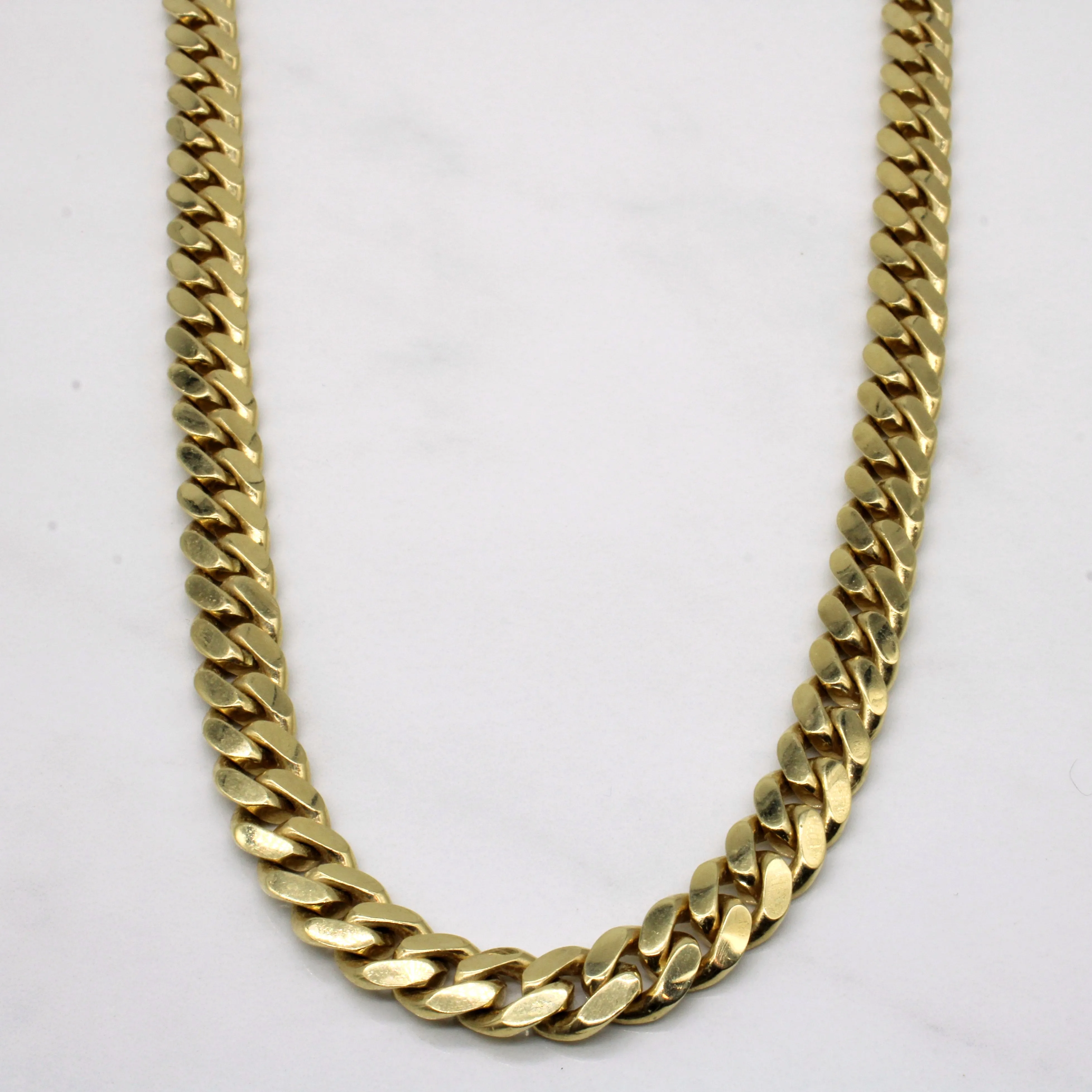 10k Yellow Gold Cuban Link Chain | 28" | Anniversary Gift Party Gift
