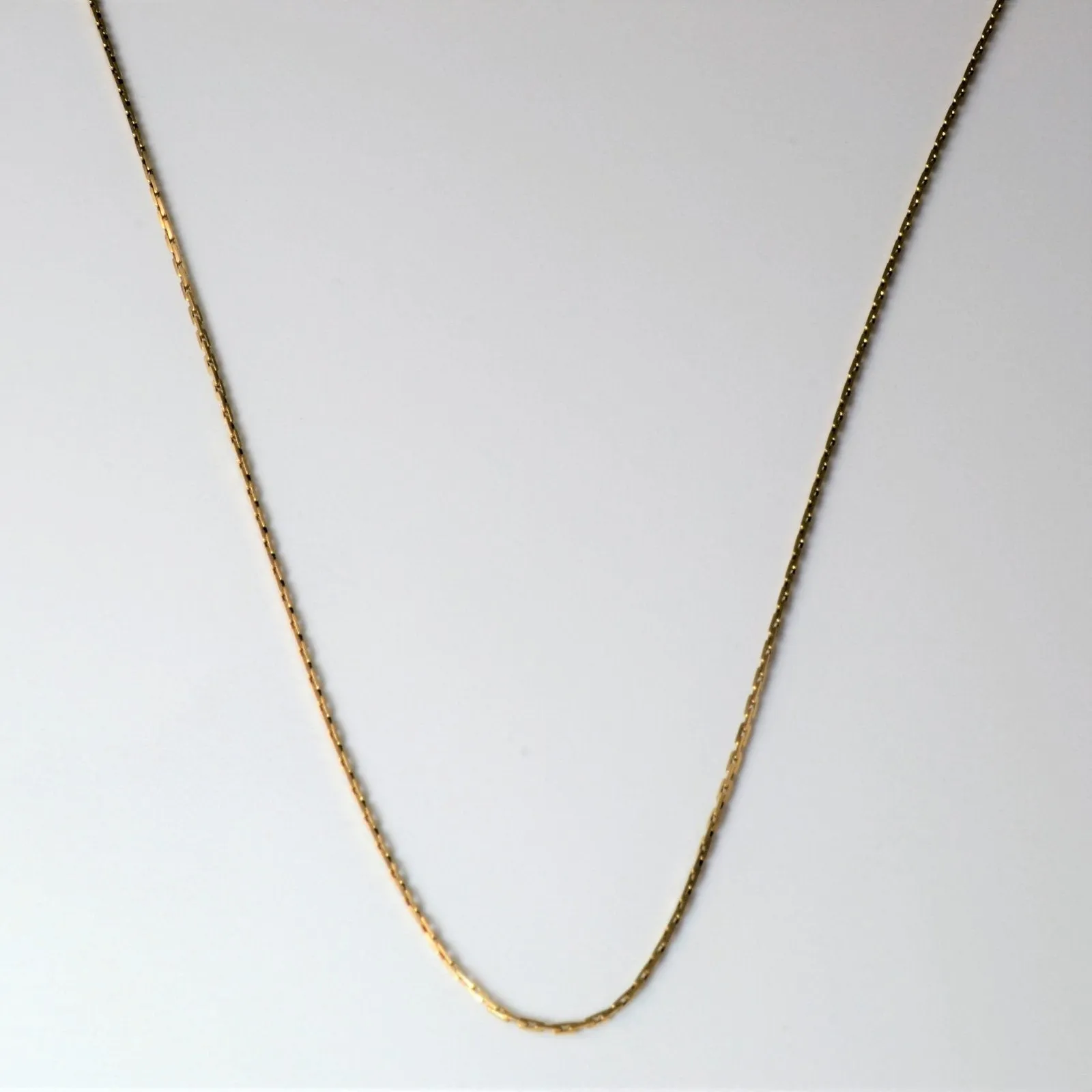 10k Yellow Gold Box Chain | 18" | Everyday Duo Gift Appeal