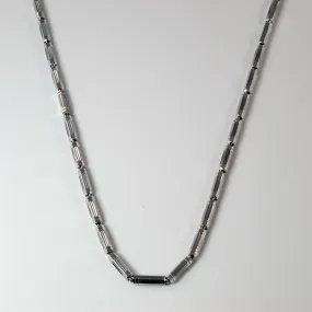 Chow Tai Fook' Textured Platinum Necklace | 18" | Vibrant Touch Pieces
