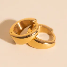 Fashionable Design Chunky Teardrop Mini Huggie Hoop Earrings