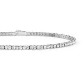 Elegant flair Classic 2.5mm Moissanite Basket Tennis Bracelet