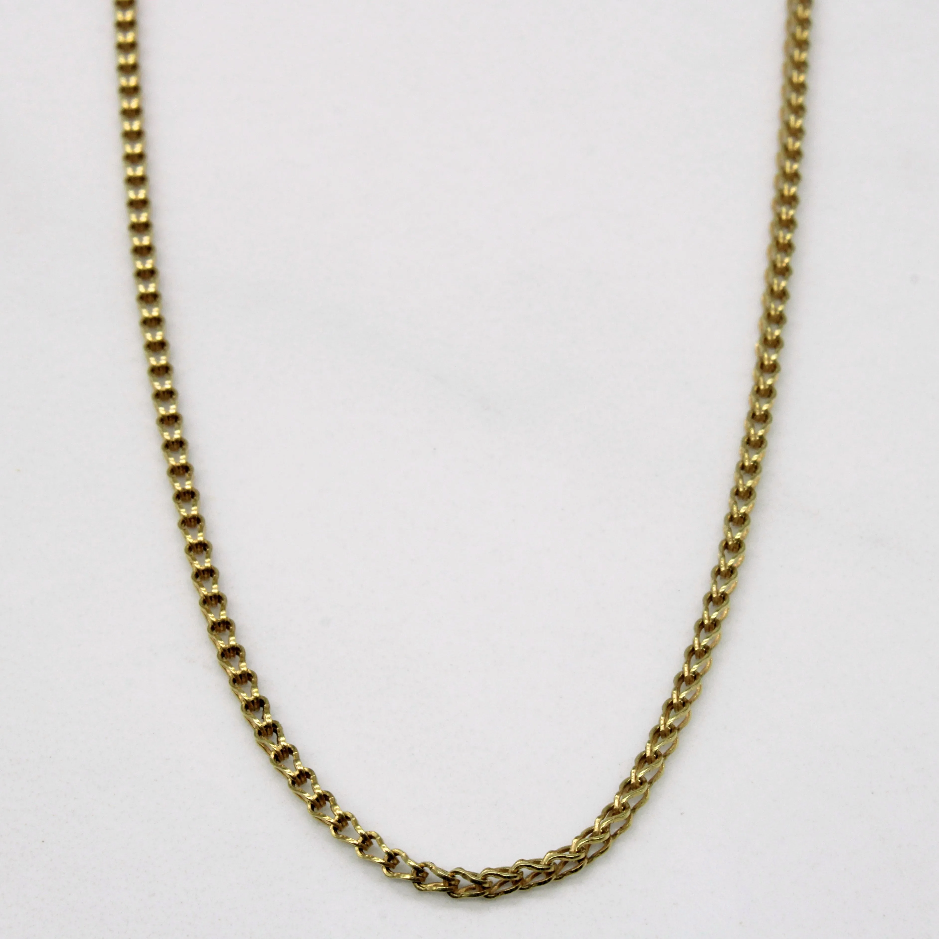 14k Yellow Gold Birdcage Link Chain | 18" | Fashion Elegance