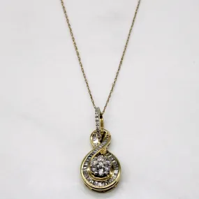 Diamond Pendant & Necklace | 0.51ctw | 20" | Elegant Touch Natural Spark