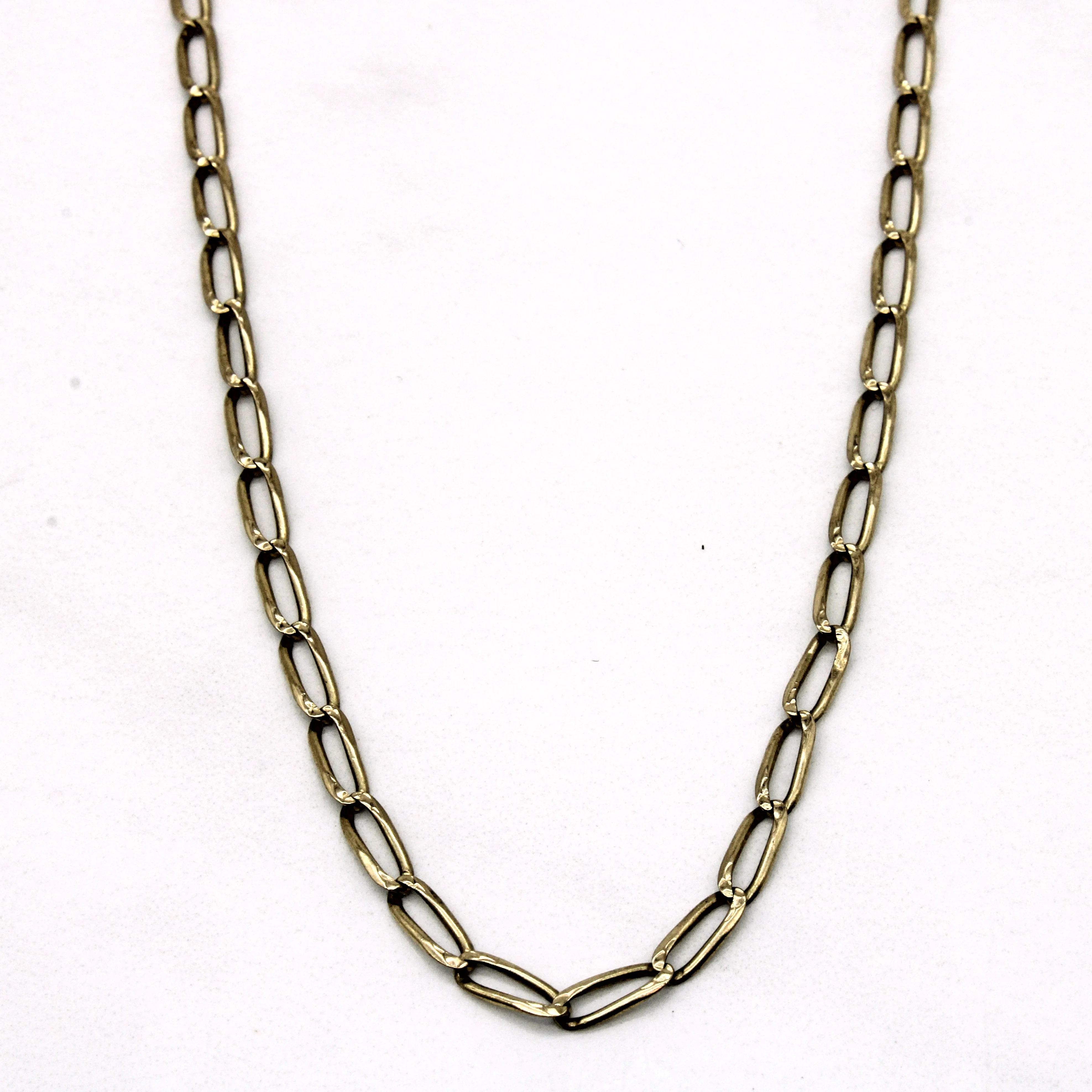 Timeless Grace 14k Yellow Gold Elongated Oval Link Chain | 24" |