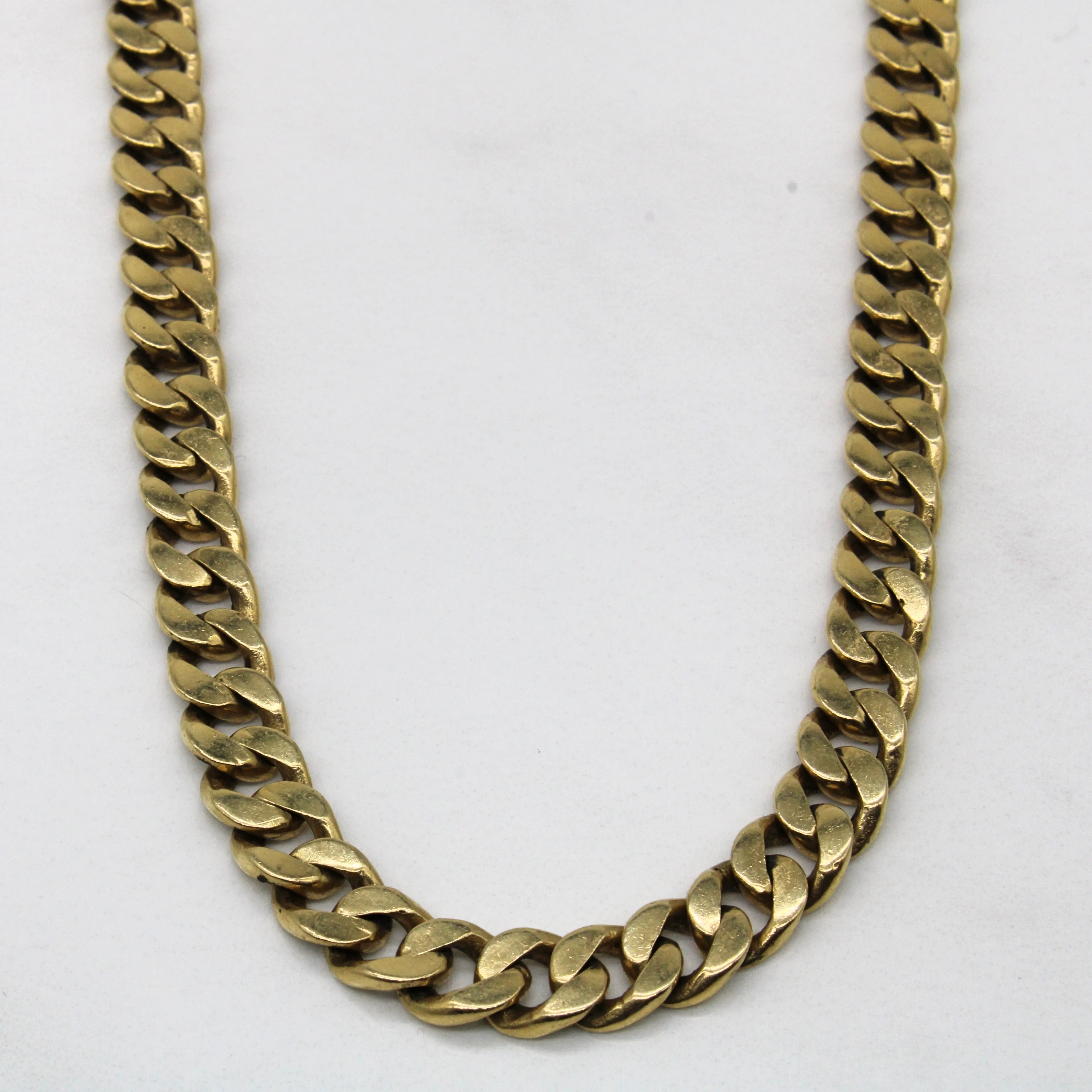 10k Yellow Gold Cuban Link Chain | 20" | Golden Accent Refined Accessory