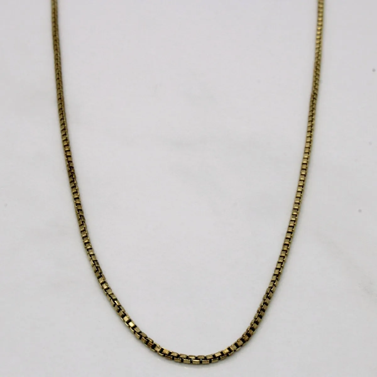 Layered Touch Vivid Accent 10k Yellow Gold Box Link Chain | 24" |