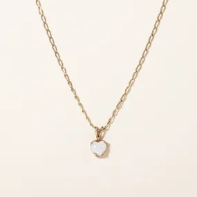 Opal Heart Pendant & Necklace | 0.40ct | 18" | Luxury Touch Design