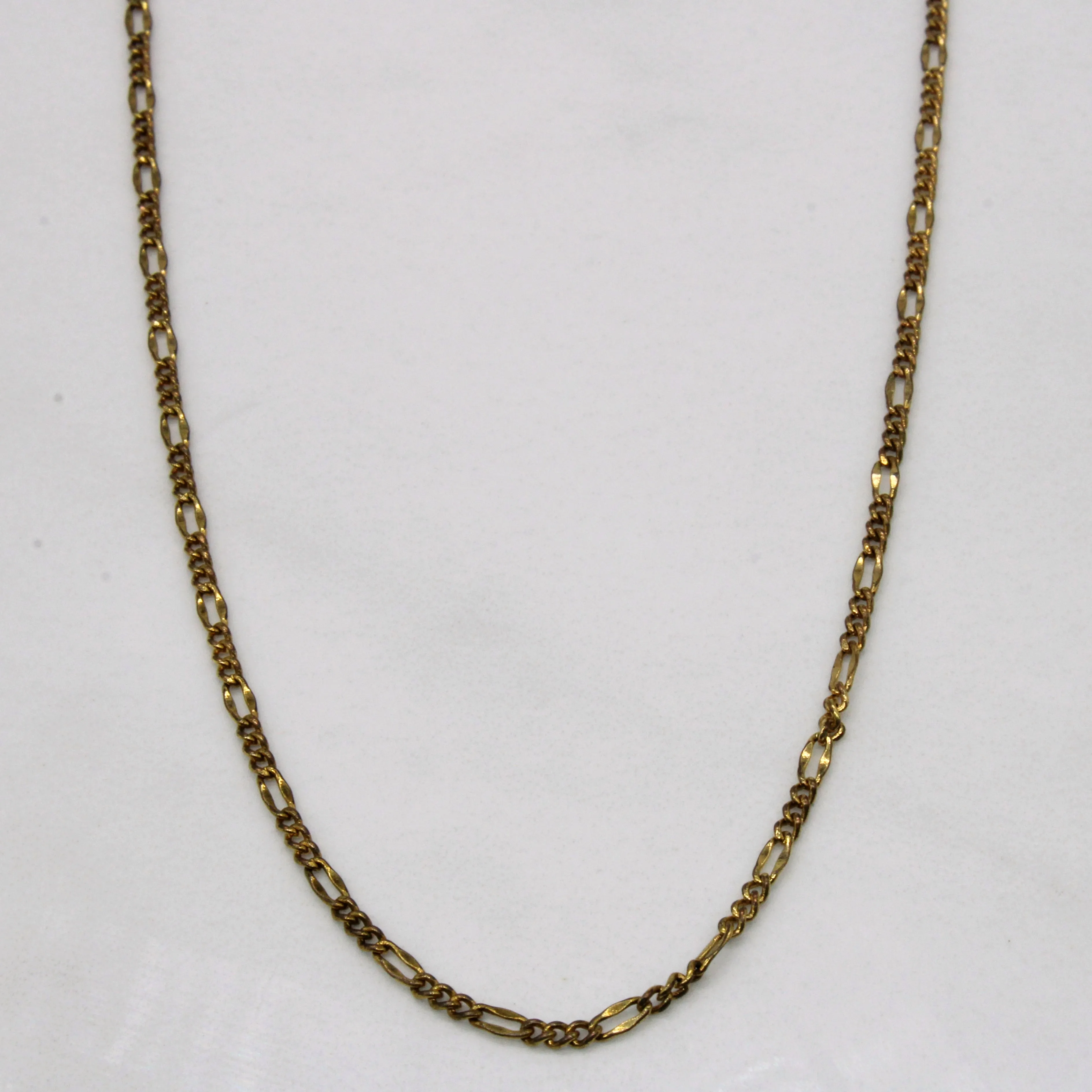 Trendy Gifts Minimal Piece 18k Yellow Gold Figaro Chain | 18" |