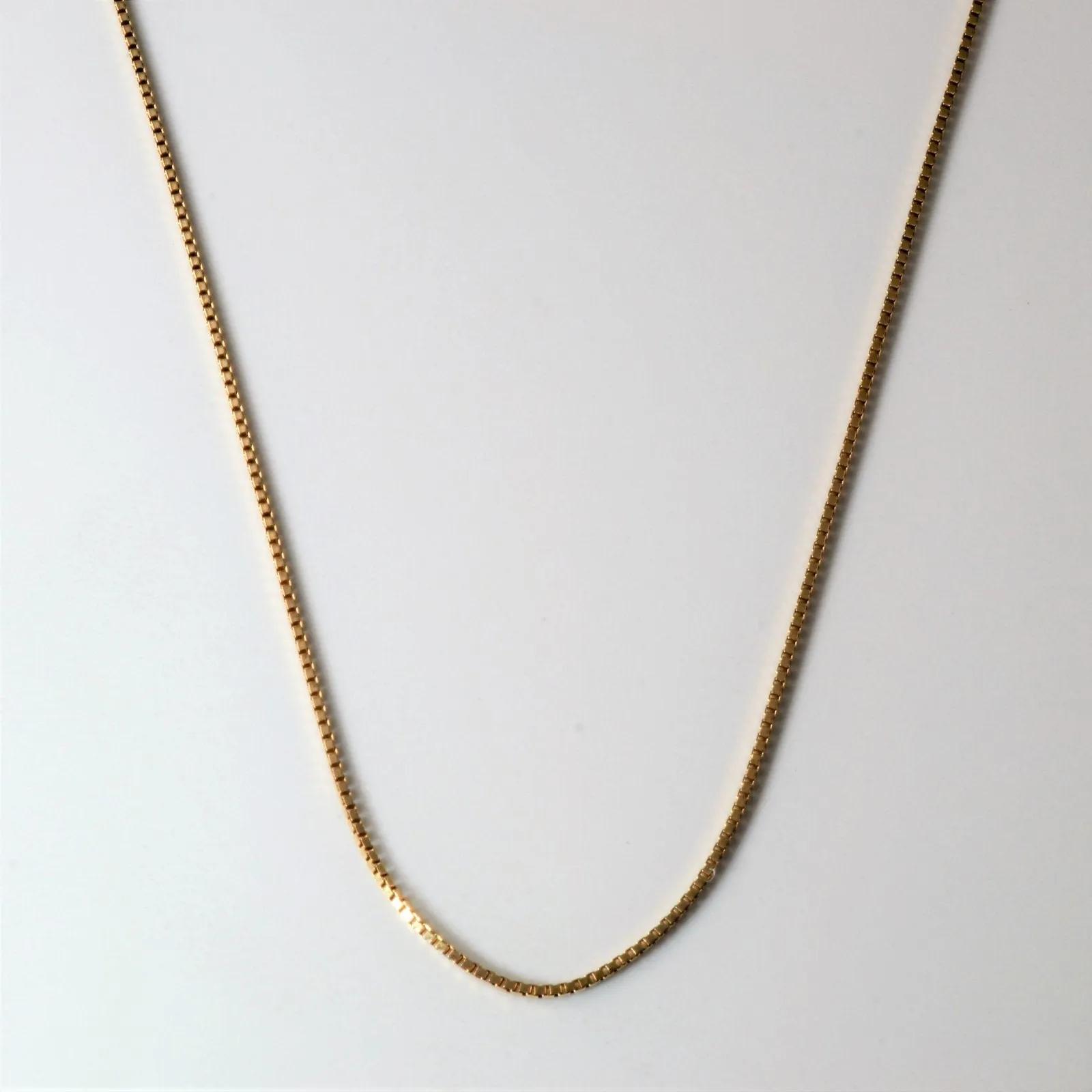 10k Yellow Gold Box Chain | 20"| High Shine