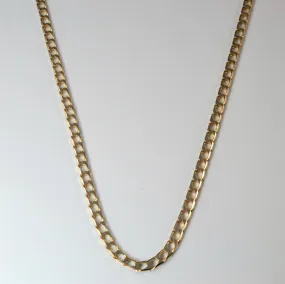 Perfect Fit 10k Yellow Gold Square Curb Chain | 21" |