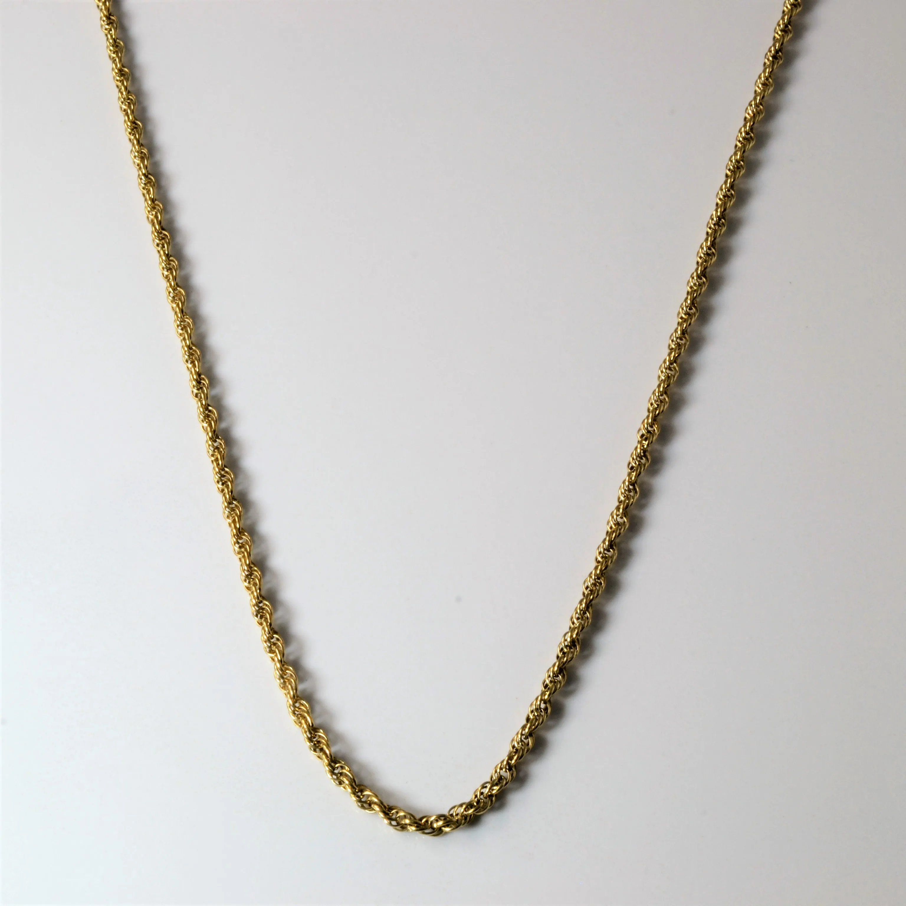 Minimal Appeal Refined Sparkle 10k Yellow Gold Rope Chain | 17" |