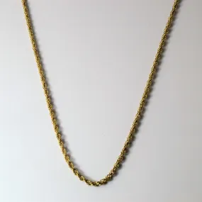 Minimal Appeal Refined Sparkle 10k Yellow Gold Rope Chain | 17" |