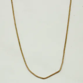 10k Yellow Gold Snake Chain | 17" | Dainty Accessory Fashion Must