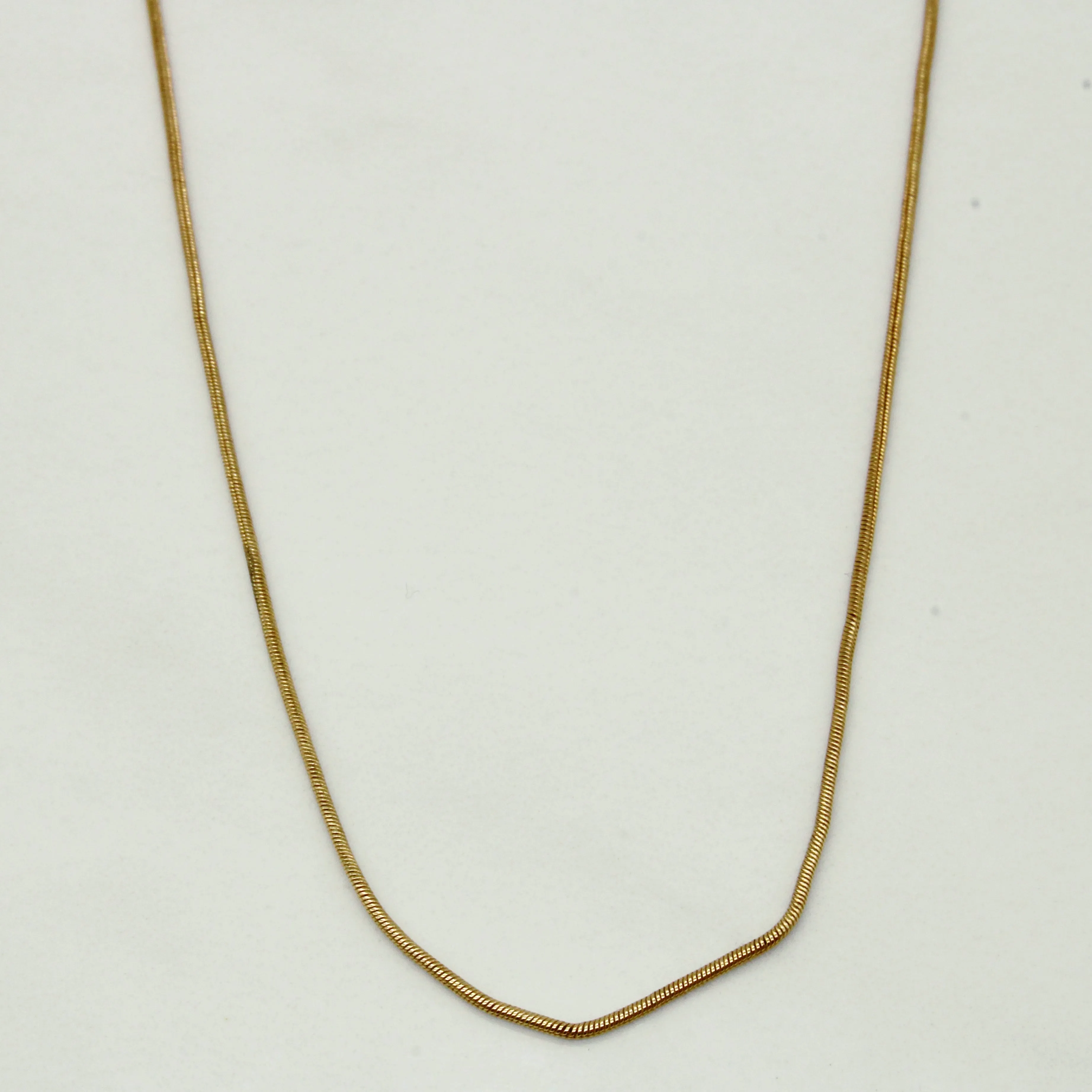 10k Yellow Gold Snake Chain | 17" | Dainty Accessory Fashion Must