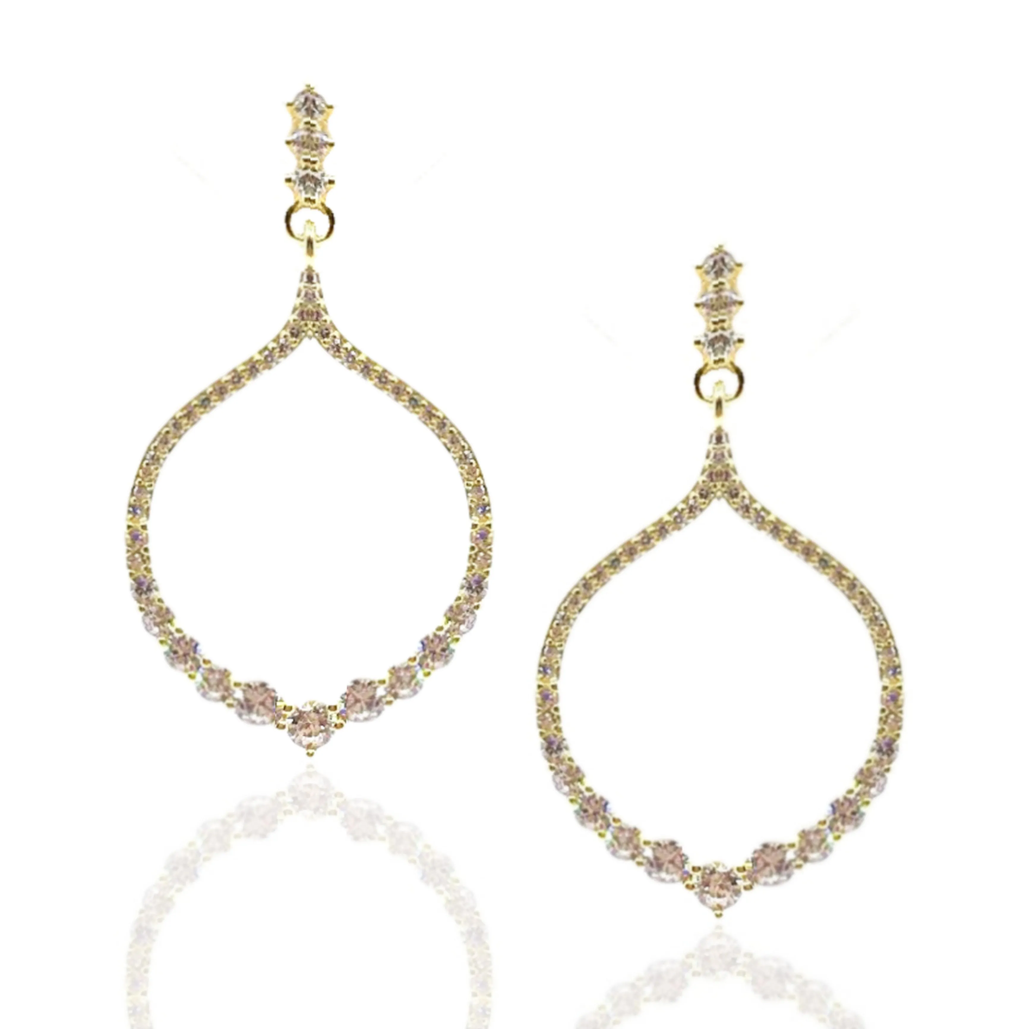 Sterling Silver Round/Flame Earrings Small Item