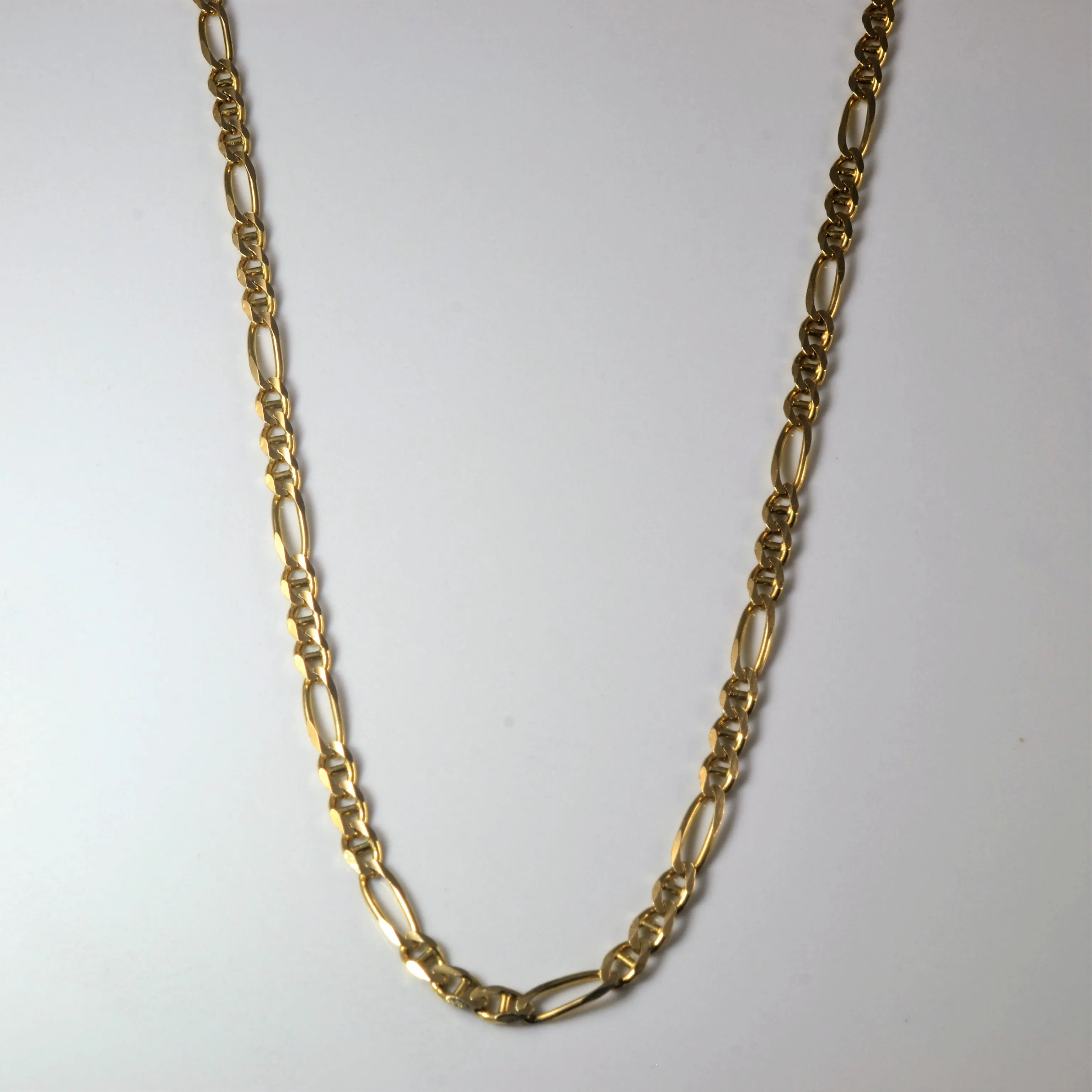 10k Yellow Gold Figaro Chain | 22" | Custom pieces Timeless Feature