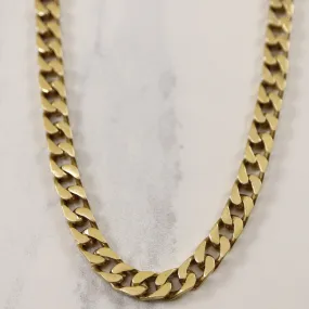14k Yellow Gold Cuban Chain | 20" | Radiant Jewelry Shine Refined Accent