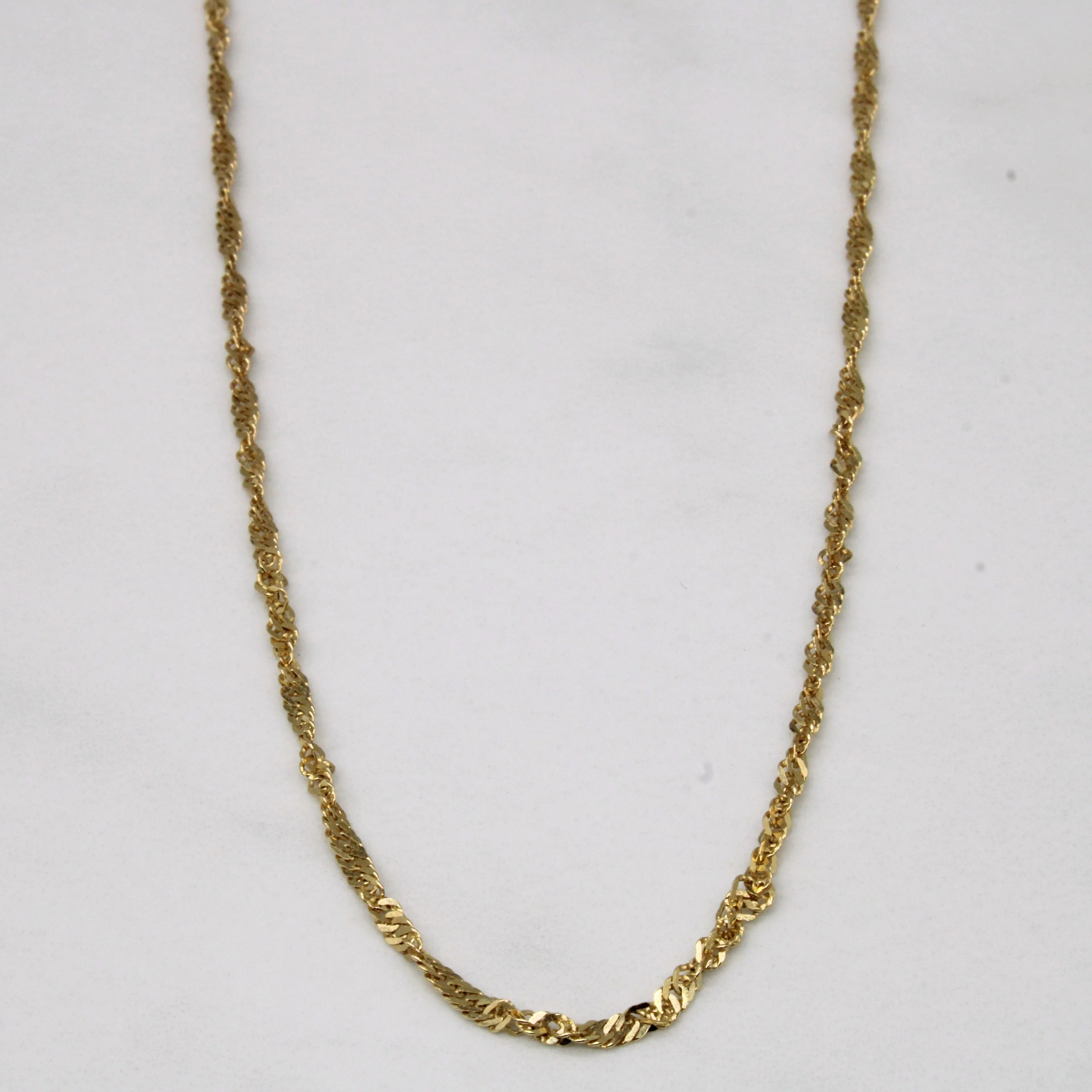 Luxury feature Natural Spark 10k Yellow Gold Rope Chain | 18" |
