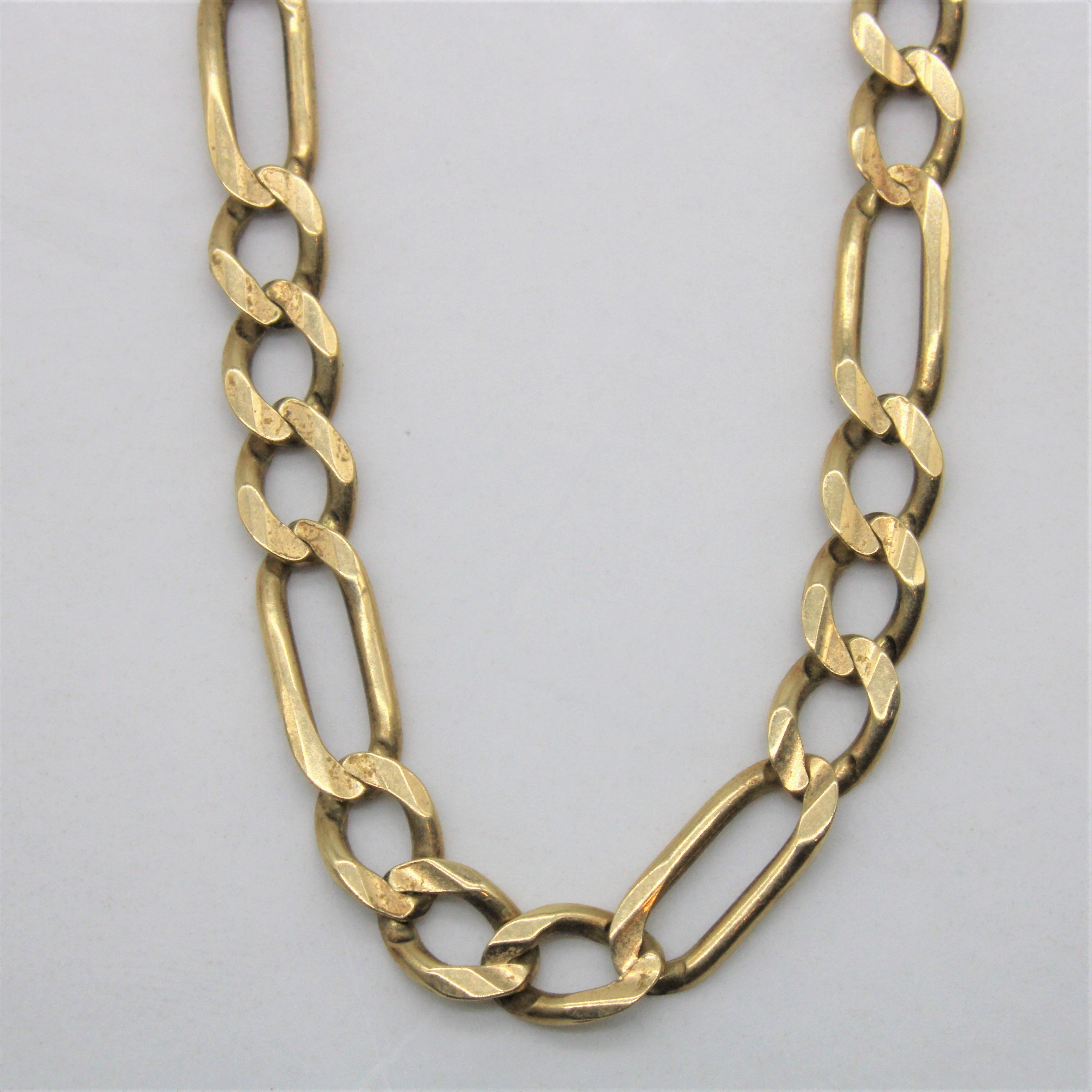 Natural Elements 10k Yellow Gold Figaro Chain | 20" |