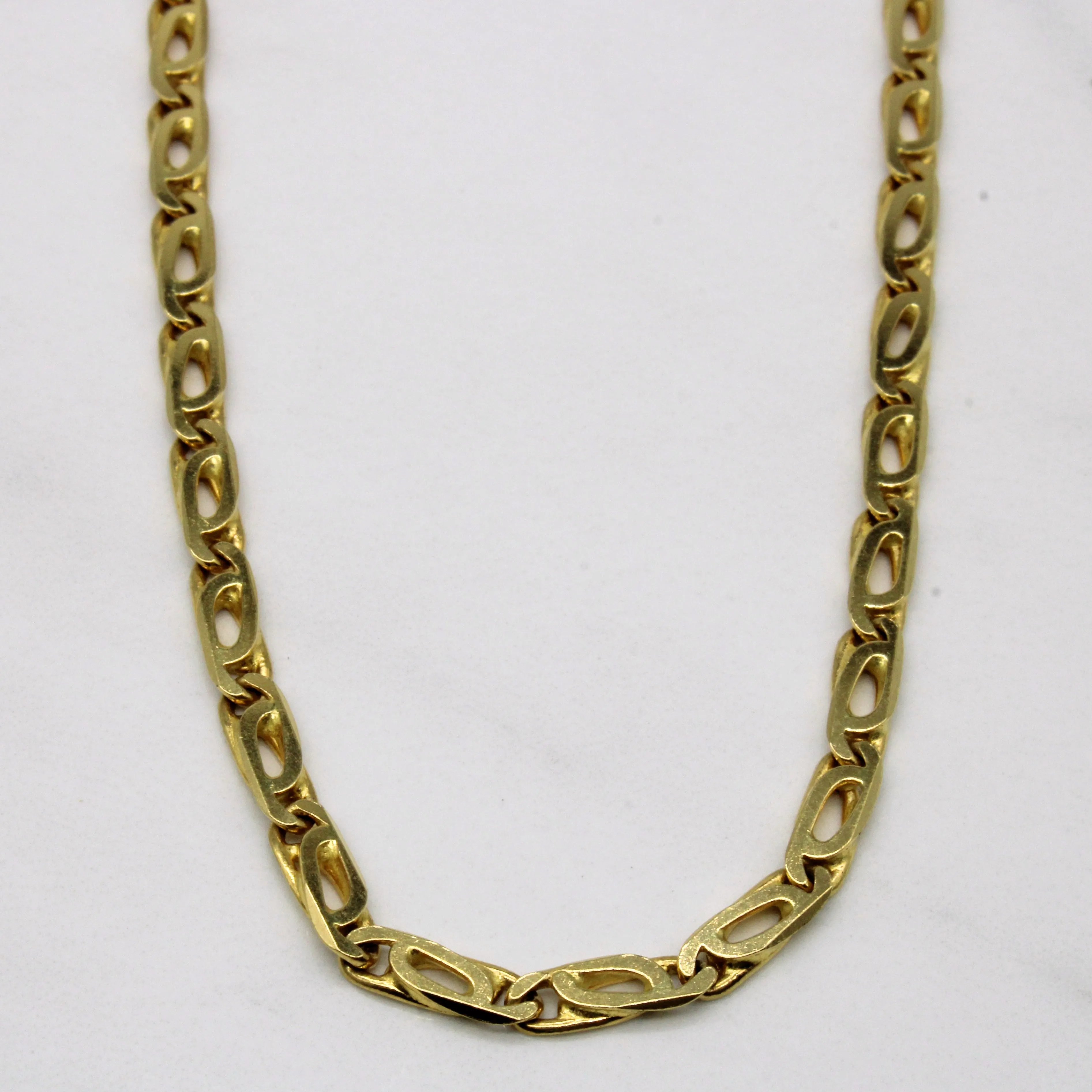 18k Yellow Gold Chain | 20" | Vibrant Shine Finish Timeless Design