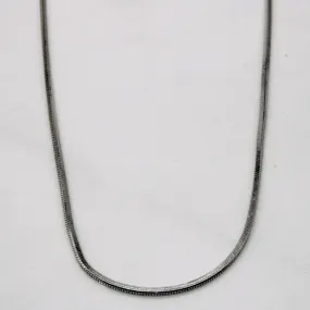 14k White Gold Chain | 18" | Luxury Set