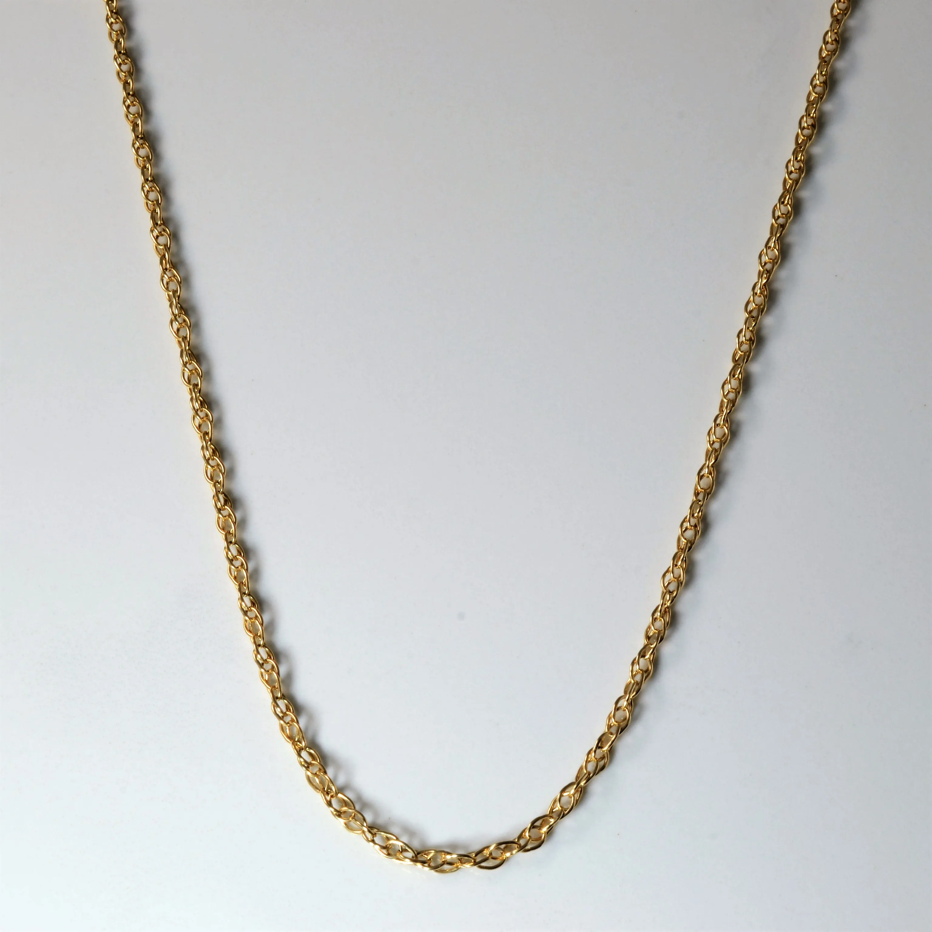 10k Yellow Gold Prince of Wales Chain | 26"| Effortless Finish Polished Flow