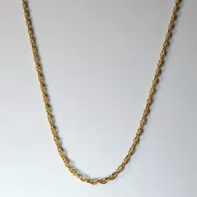 10k Yellow Gold Prince of Wales Chain | 26"| Effortless Finish Polished Flow