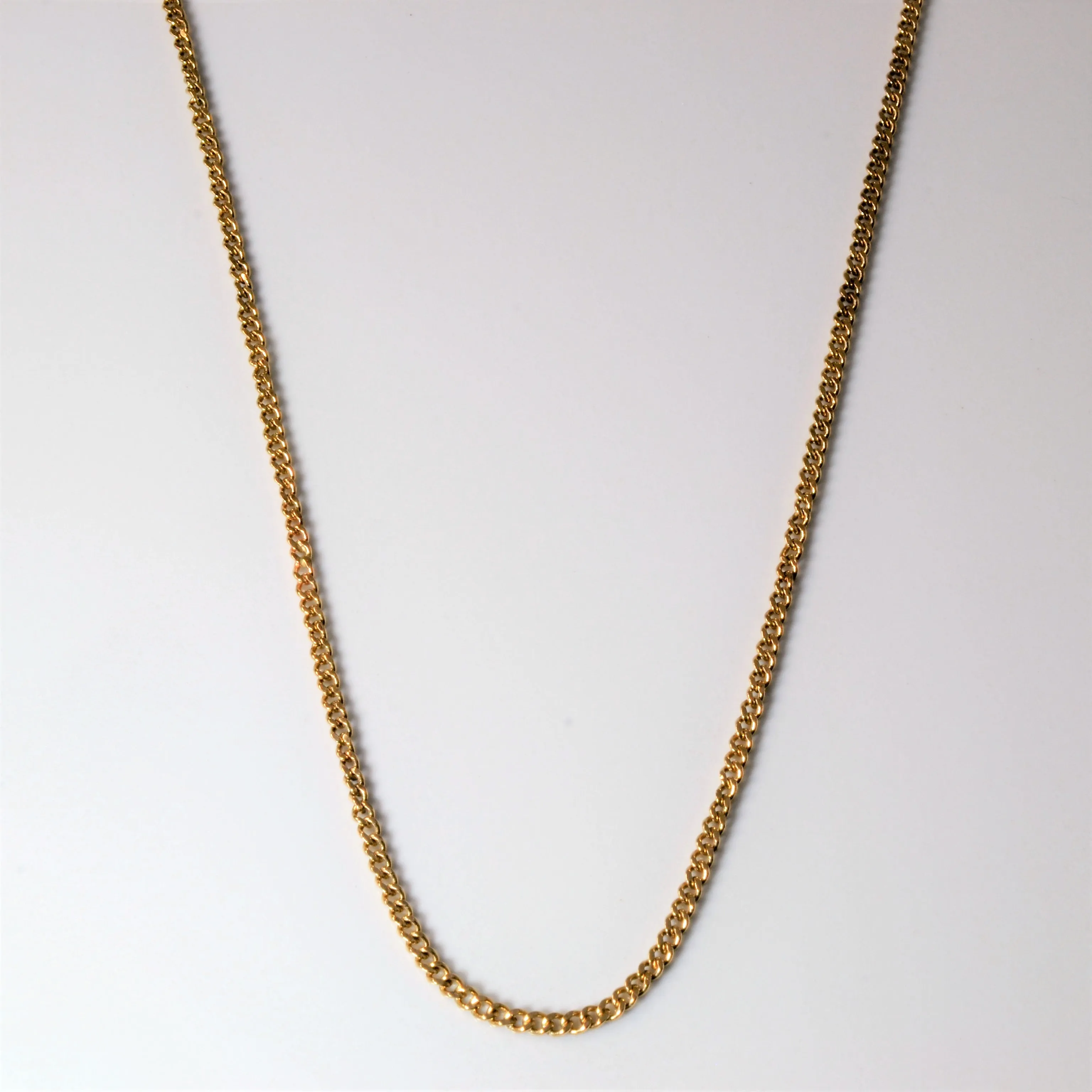 Photo Focus Chic Flow 10k Yellow Gold Curb Chain | 19" |