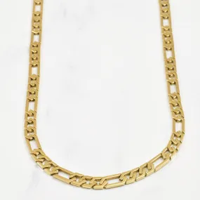 14k Yellow Gold Figaro Chain | 21" | Engagement Style