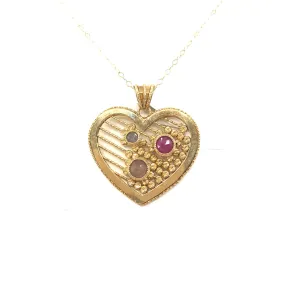 Trend Style 14K Gold Heart Pendant Necklace