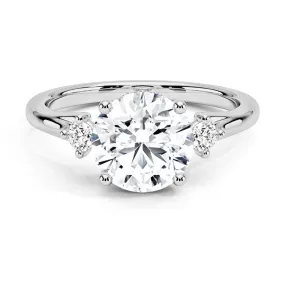 Affordable Keepsake Floating Three Stone Lab Grown Diamond Engagement Ring